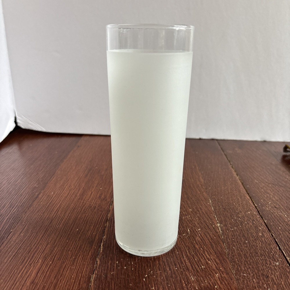 Vintage Frosted highball Glass Tumbler 12 ounce 6 7/8" Replacement